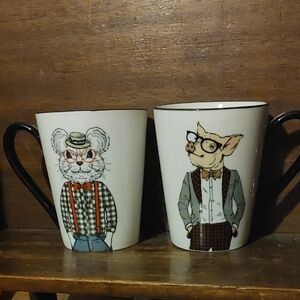 Signature Animal Character Mug Set